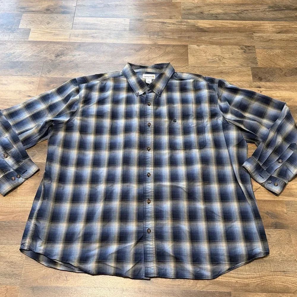 Carhartt long sleeve button down shirt size 4XL